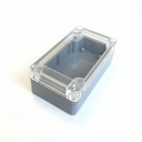 [SE-210-C-A-DT-AP]  SE-210 IP-67 Plastic Heavy Duty Enclosure ( Dark Gray , ABS , w Sticker Pool , Transparent Cover)