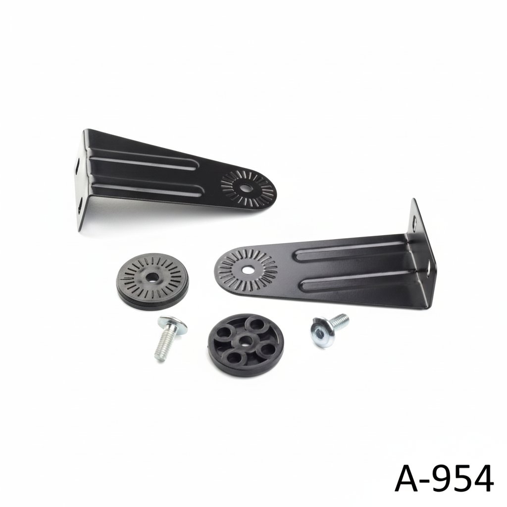 A-954 Schuine, draaibare montagebeugel voor beeldschermbehuizingen, zwart
