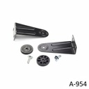 A-954 Schuine, draaibare montagebeugel voor beeldschermbehuizingen, zwart