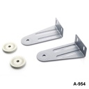 A-954 Tilt Swivel Mounting Bracket For Display Enclosures /  Light Gray / without screw