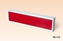 DE-170 Boîtiers d'affichage Panneau rouge brillant