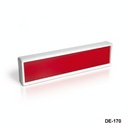 DE-170 Caja para pantalla Panel rojo brillante