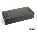 RM-202 19" Rack Mounted Plastic Enclosure 2U No Mounting Ear