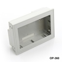 [OP-360-A-0-G-0] Involucro del pannello operatore OP-360 (grigio chiaro, HB, finestra di visualizzazione aperta)