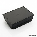 [OP-360-K-0-S-0] OP-360 Operator Panel Enclosure (Black, HB, Closed Screen Opening )