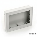 [OP-358-A-0-G-0] OP-358 bedieningspaneelbehuizing ( Lichtgrijs , Venster openen )