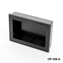 [OP-358-A-0-S-0] Caixa do painel do operador OP-358 (preto, janela de visualização aberta)