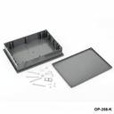 [OP-358-K-0-D-0] OP-358 Operatör Paneli Kutusu (Koyu Gri, Ekran Yeri Kapalı)+