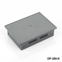 [OP-300-0-0-D-0]  OP-300 Operator Panel Enclosure ( Light Gray,  HB , w Ventilation , 	Closed Screen Opening)