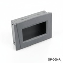 [OP-300-A-0-D-0] Περίβλημα πίνακα χειριστή OP-300 ( σκούρο γκρι, HB, w εξαερισμός, ανοιχτό άνοιγμα οθόνης με κυρτό παράθυρο )