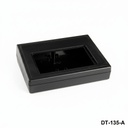 [DT-135-A-0-S-0] DT-135 スロープデスクトップエンクロージャ ( ブラック, Open Display window )