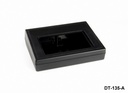 [DT-135-A-0-S-0] DT-135 Sloped Desktop Enclosure ( czarny, otwarte okno wyświetlacza )