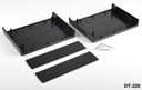 [DT-220-0-0-S-S] DT-220 Boîtiers projet en plastique ( Noir, Panneau noir, sans kit de montage)