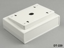 [DT-220-A-0-G-G] Caja de plástico para proyectos DT-220 ( gris claro, panel gris claro , con kit de montaje inclinado)