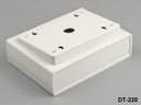 [DT-220-A-0-G-G] DT-220 projet boîtiers en plastique ( Gris clair, panneau gris clair, avec kit de montage incliné)