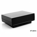 [DT-220-A-0-S-S] DT-220 Plastik Proje Kutusu (Siyah, Siyah Panel, Açılı Montaj Aparatlı)