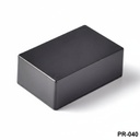 [PR-040-0-0-S-0] PR-040 Projektgehäuse aus Kunststoff (Schwarz, ohne Befestigungsöse, HB)