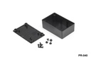 [PR-040-0-0-S-0]  PR-040 Plastic Project Enclosure ( Black, No Mounting Ear , HB )