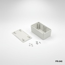 [PR-040-0-0-G-0] PR-040 Пластиковый проектный корпус (светло-серый, без монтажного ушка, HB)