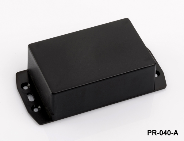 [PR-040-A-0-S-0] PR-040 Contenitore di progetto in plastica (nero, con orecchio di montaggio, HB)