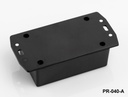 [PR-040-A-0-0-S-0] PR-040 项目塑料外壳 ( 黑色 , 带安装耳 , HB )