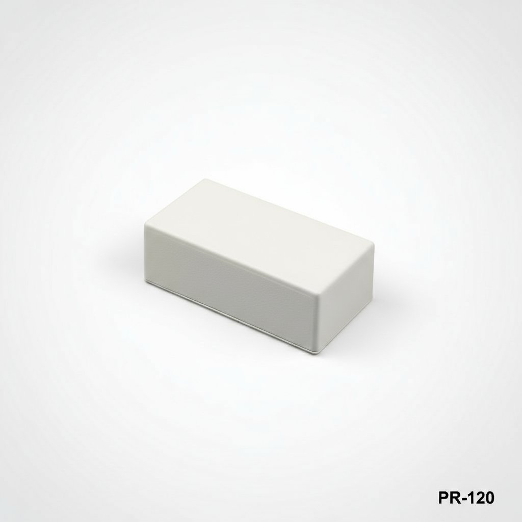 [PR-120-0-0-G-0] PR-120 kunststof projectbehuizing (lichtgrijs, geen montage-oor, HB )