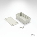 [PR-120-0-0-G-0] Пластмасов корпус за проекти PR-120 ( светлосив, без ухо за монтиране, HB)