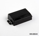 [HH-035-K-0-S-0] Caixa para dispositivos portáteis HH-035 (Preta, Fechada, Parafuso único)