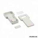 [HH-095-A-B-G-0] HH-095 El Terminali Kutusu (Açık Gri, HB, Pil Yuvalı, 31x59mm Yarıklı)