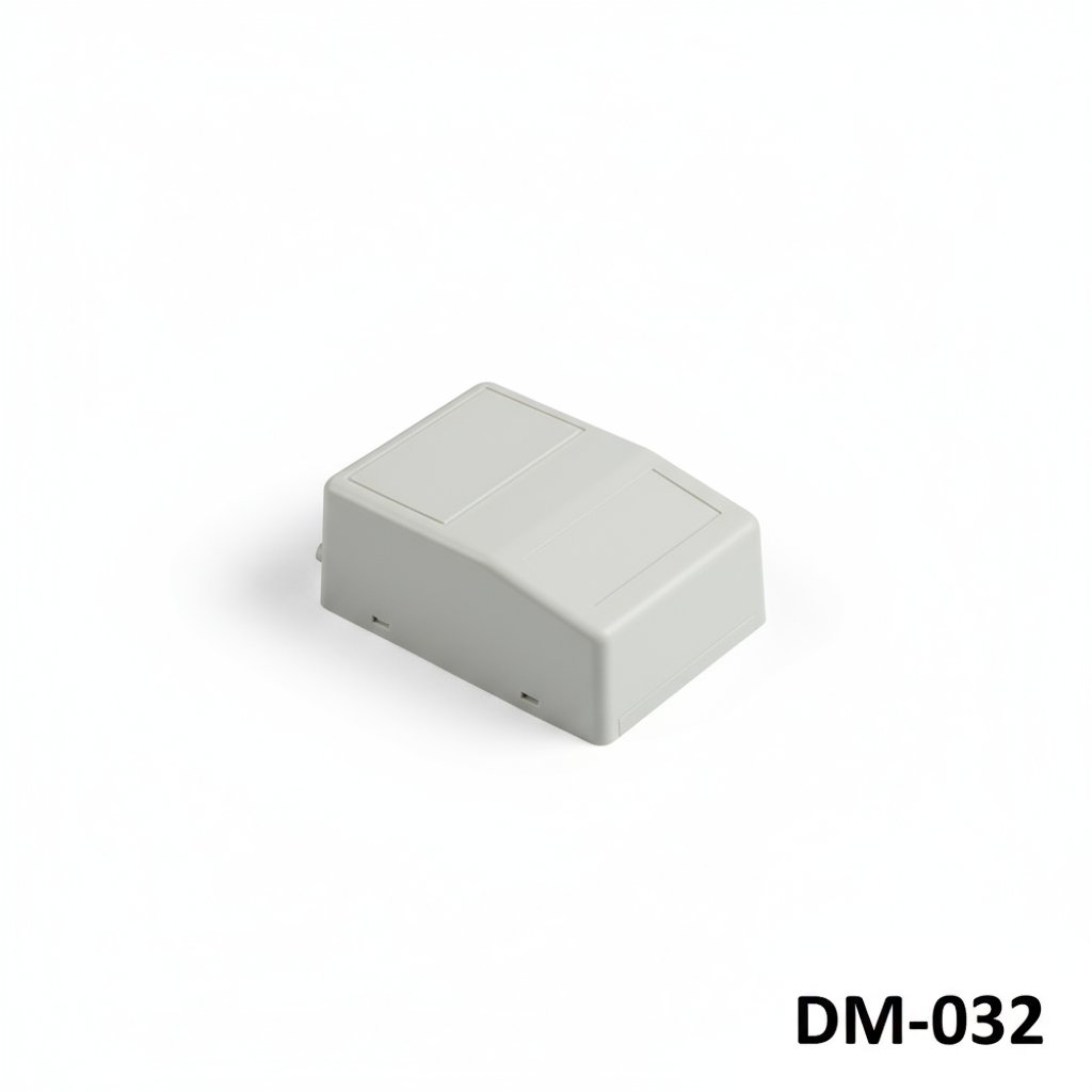 [DM-032-0-0-G-0] Caixa de montagem na parede DM-032 (Cinza claro, Fechado, HB)