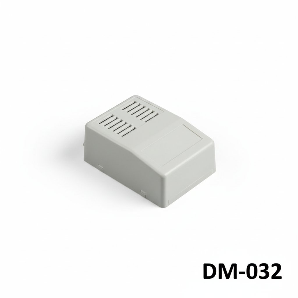 [DM-032-0-H-G-0] DM-032 Contenitore per montaggio a parete (grigio chiaro, chiuso, HB, W Ventilazione)