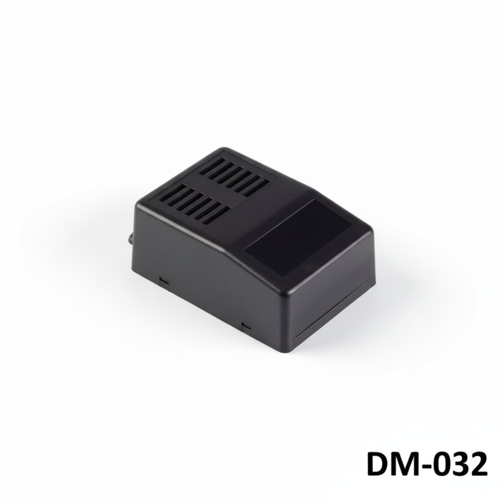 [DM-032-0-H-S-0] DM-032 Contenitore per montaggio a parete (nero, chiuso, HB, W Ventilazione)