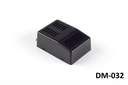 [DM-032-0-0-H-S-0] DM-032 falra szerelhető szekrény ( Fekete , zárt , HB , W szellőzés)