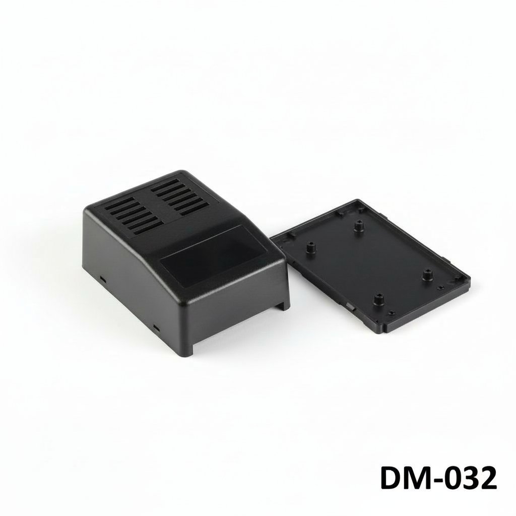 [DM-032-0-H-S-0] DM-032 Contenitore per montaggio a parete (nero, chiuso, HB, W Ventilazione)