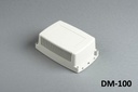 [DM-100-0-0-G-0] Caixa de montagem na parede DM-100 ( Cinza claro , ABS , Fechado )