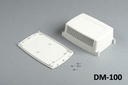 [DM-100-0-0-G-0] DM-100 Muurbevestiging Behuizing (Lichtgrijs, ABS, Gesloten)