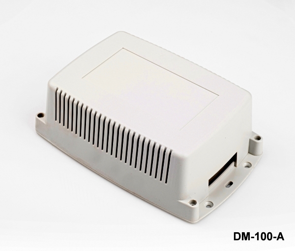 [DM-100-A-0-G-0] DM-100 Custodia per montaggio a parete (grigio chiaro, ABS, aperto)