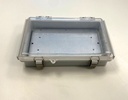 [EC-1624-5-0-G-T] EC-1624 IP-67 塑料外壳（浅灰色，ABS，带安装板，透明盖，厚度 53mm）