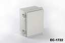 [EC-1722-0-0-G-0] Пластиковый корпус EC-1722 IP-65 (светло-серый, ABS, с плоской крышкой с монтажной пластиной, )