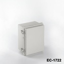 [EC-1722-0-0-G-0] Caja de plástico IP-65 EC-1722 ( Gris claro, ABS, con placa de montaje Tapa plana, )