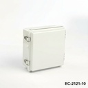 [EC-2121-10-0-G-0] EC-2121 IP-67 Obudowa z tworzywa sztucznego (jasnoszara, ABS, z płytą montażową, płaska pokrywa, grubość 100 mm)
