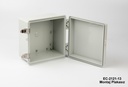 [EC-2121-13-0-G-A] Caja de plástico IP-65 EC-2121 (Gris claro, ABS, sin placa de montaje, tapa plana , Espesor 130 mm )
