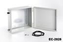 [EC-2828-0-0-G-0] Caja de plástico EC-2828 IP-67 ( con placa de montaje )