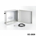 [EC-2828-0-0-G-0] Caja de plástico EC-2828 IP-67 ( con placa de montaje )