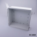 [EC-2828-0-0-G-A] EC-2828 IP-67 プラスチック製エンクロージャー（取り付けプレートなし）