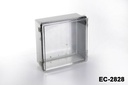 [EC-2828-C-0-G-0] EC-2828 IP-67 Plastikowa obudowa (z płytą montażową, przezroczystą pokrywą)