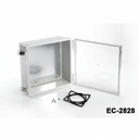 [EC-2828-C-0-G-0] EC-2828 IP-67 Kunststoffgehäuse (mit Montageplatte, transparenter Abdeckung)
