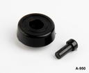 A-950 Push Fit Bumpers & Rivet Feet Black