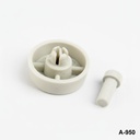 A-950 推入式缓冲器和铆钉脚 / 浅灰色