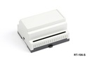 RT-106-S DINレールエンクロージャ ライトグレー